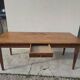 Rustic farmhouse table in solid cherry wood 19th century - 1m91.5