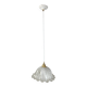 Suspension corolle 70s en verre de Murano texturé
