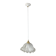Suspension corolle 70s en verre de Murano texturé