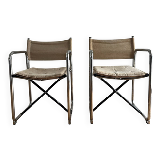 2 chairs - Lammhults Model No. X75-2 - Börge Lindau & Bo Lindekrantz