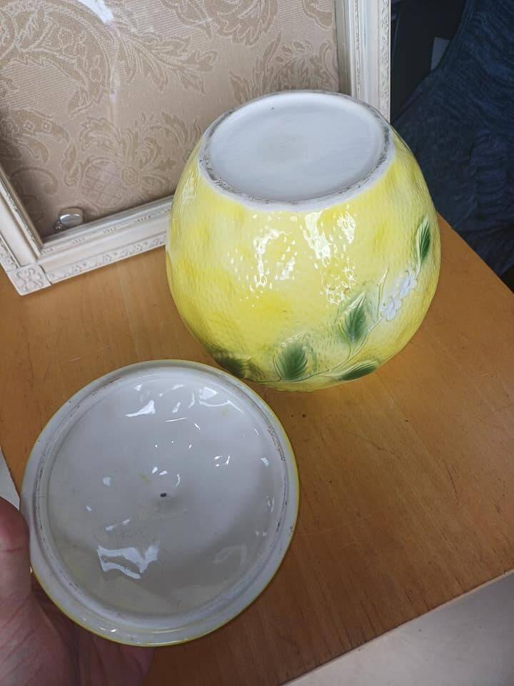 Vintage lemon candy box