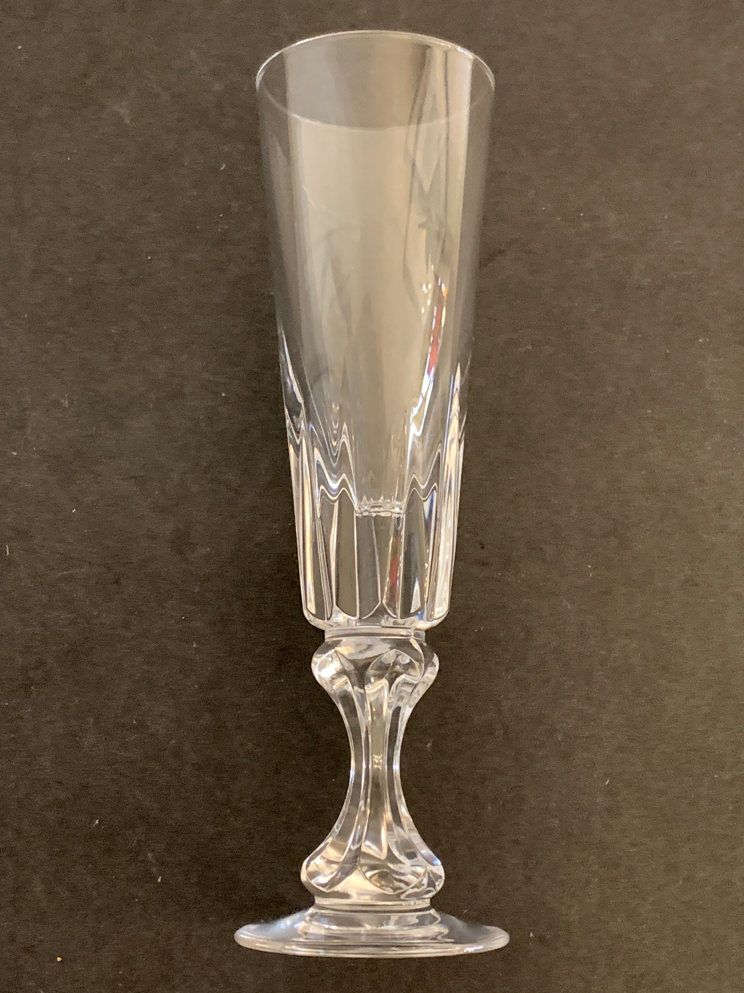Set de 6 flûtes à champagne en cristal Bayel