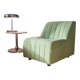 Armchair 1980s water green wool fabric