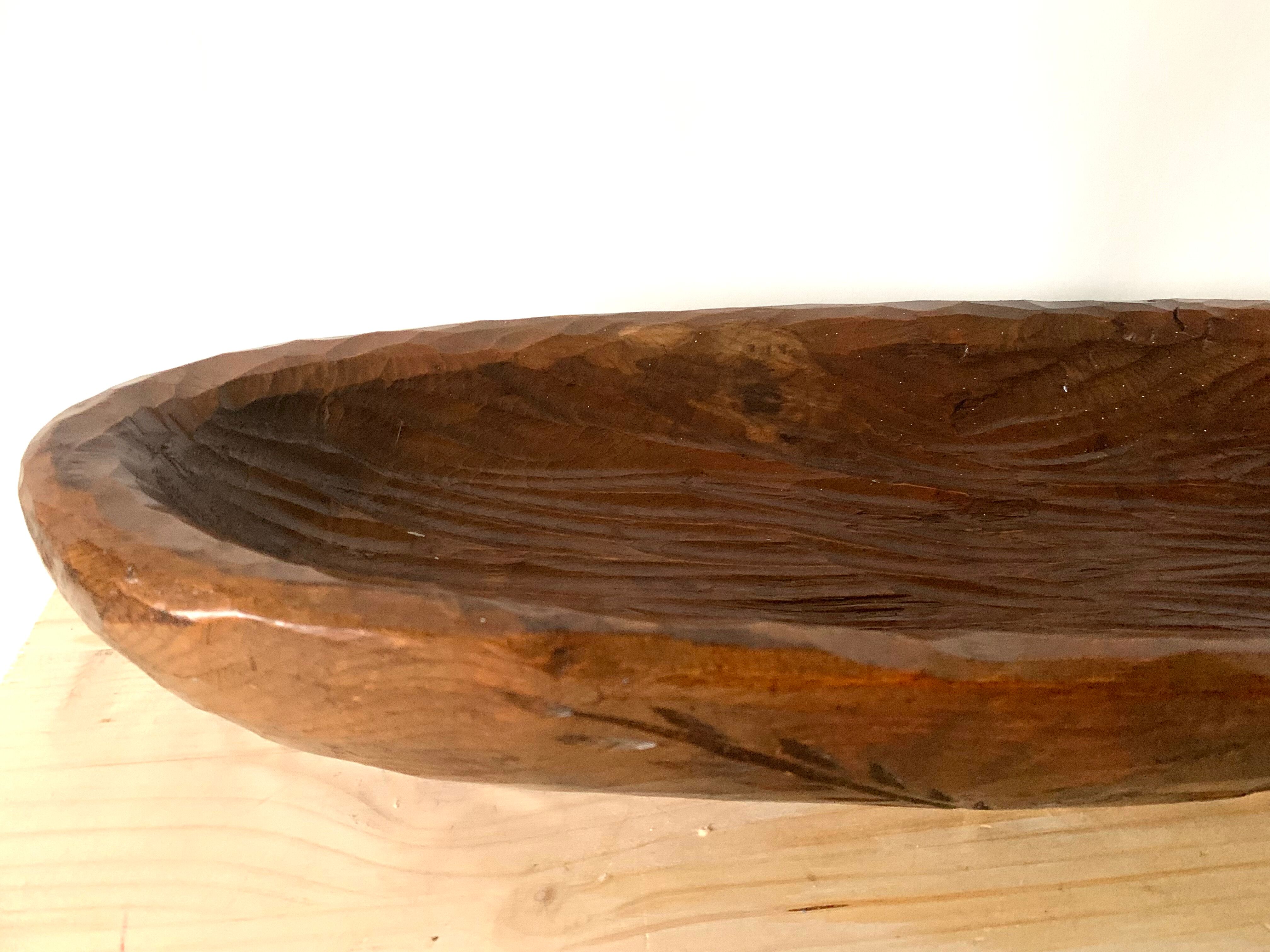 Large wooden dish
