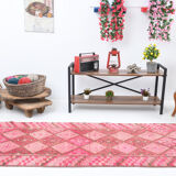 3x12 pink vintage runner rug