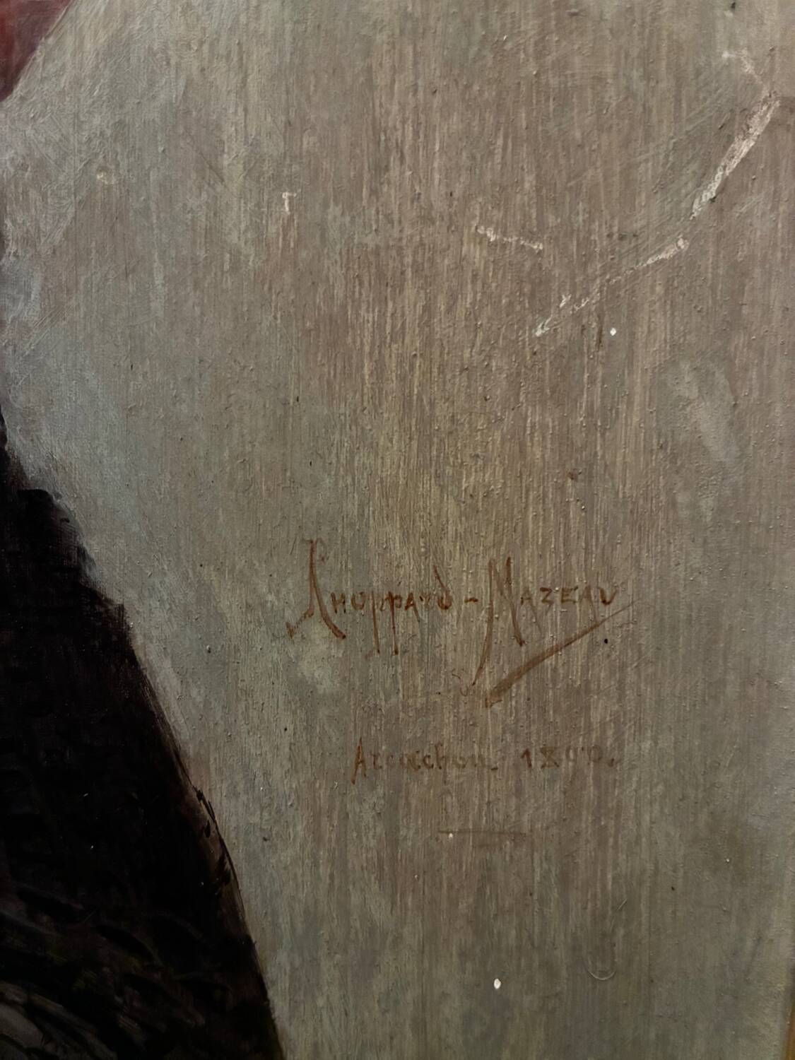 Portrait painting by Choppard-Mazeau, 1890