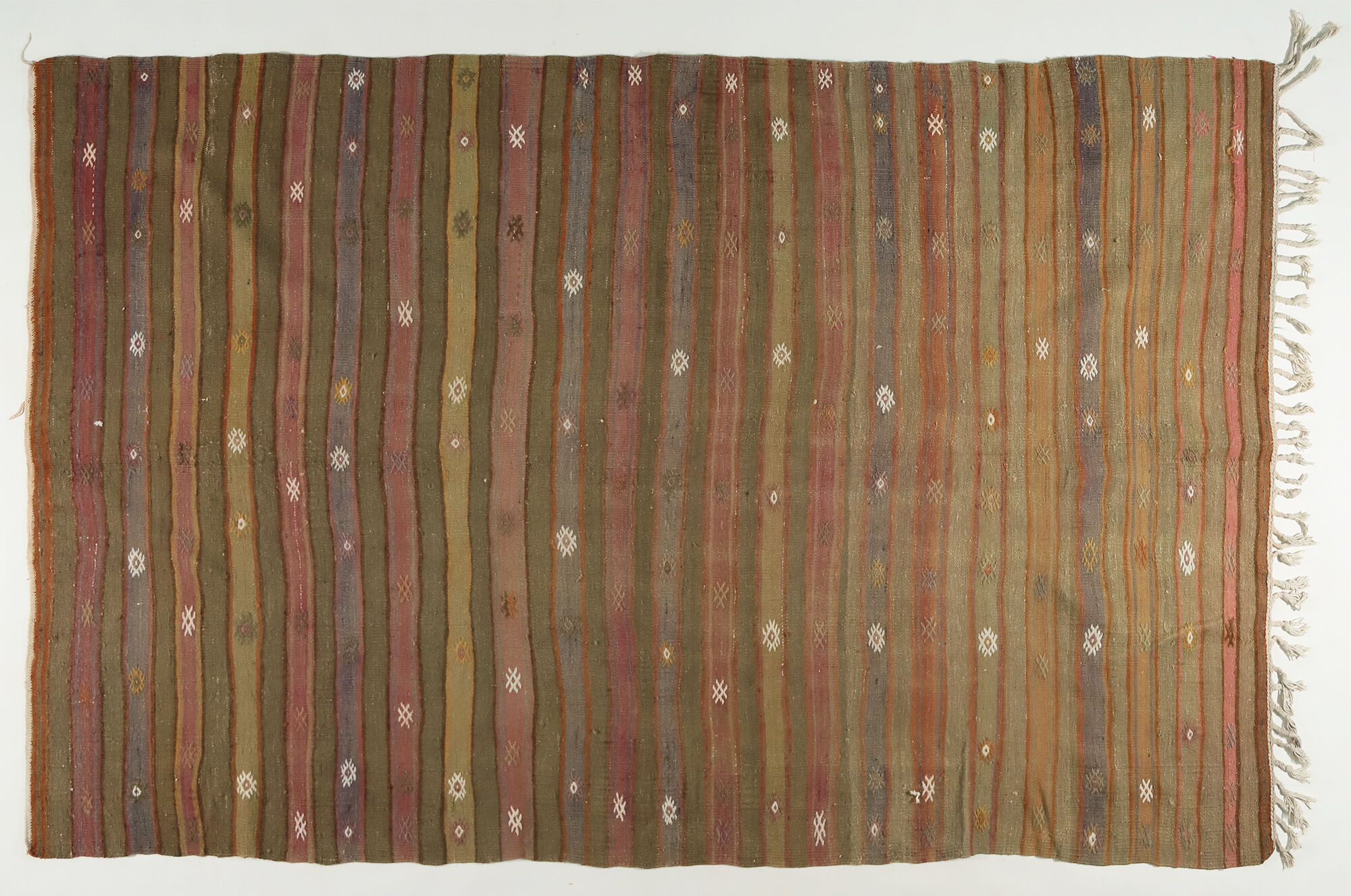 Anatolian handmade kilim rug 260 cm x 158 cm