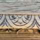 Console chêne brut massif décor végétal sculpté fin XIXe