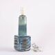 Sculptural table lamp Søholm blue green brown, modern Danish from the 1960s.