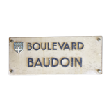 Street plate: Boulevard Baudoin