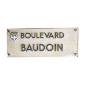 Street plate: Boulevard Baudoin