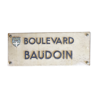 Street plate: Boulevard Baudoin