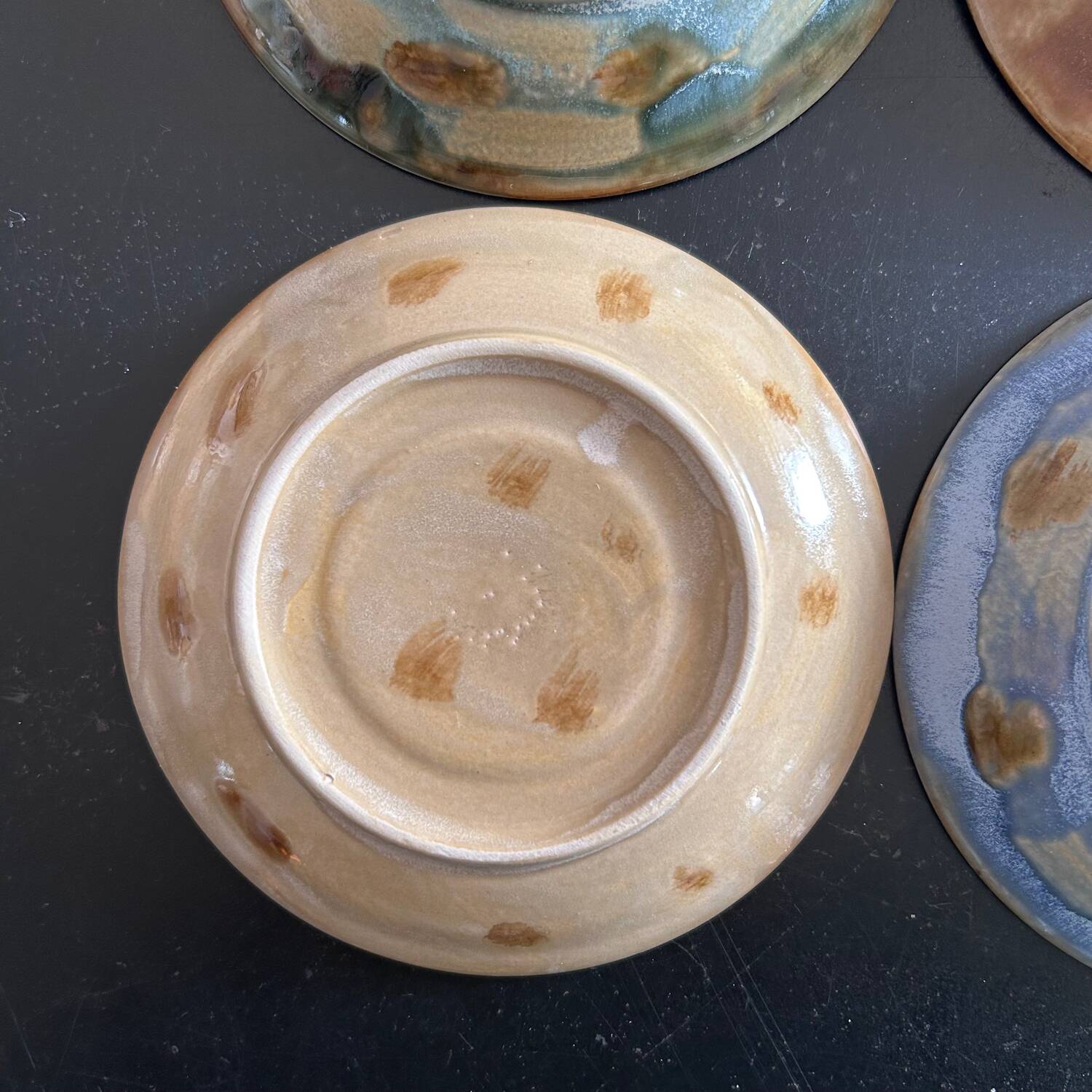 Set of 4 handmade plates