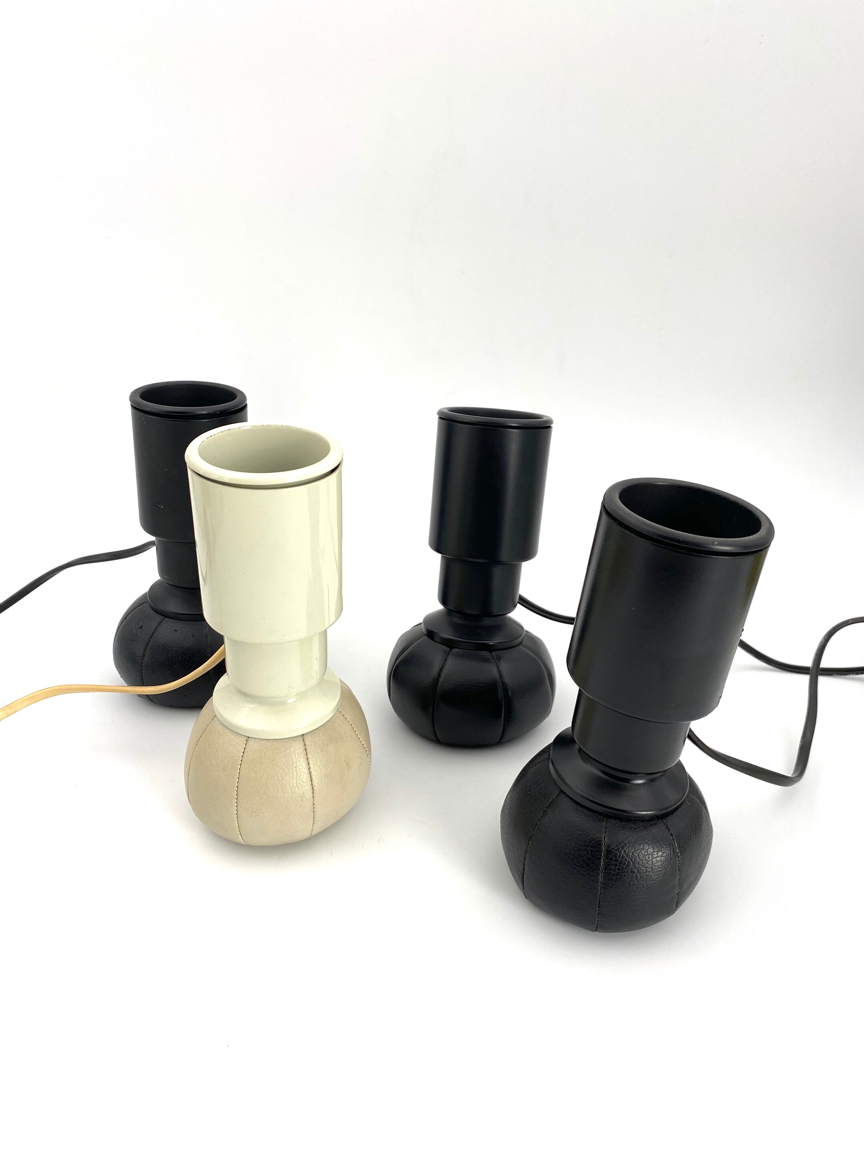 4 table lamps model 600/C by Gino Sarfatti for Arteluce , 1966