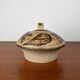 Mushroom-shaped ceramic candlestick from mid-century by Haico Nitzsche for Søholm, 1960s.