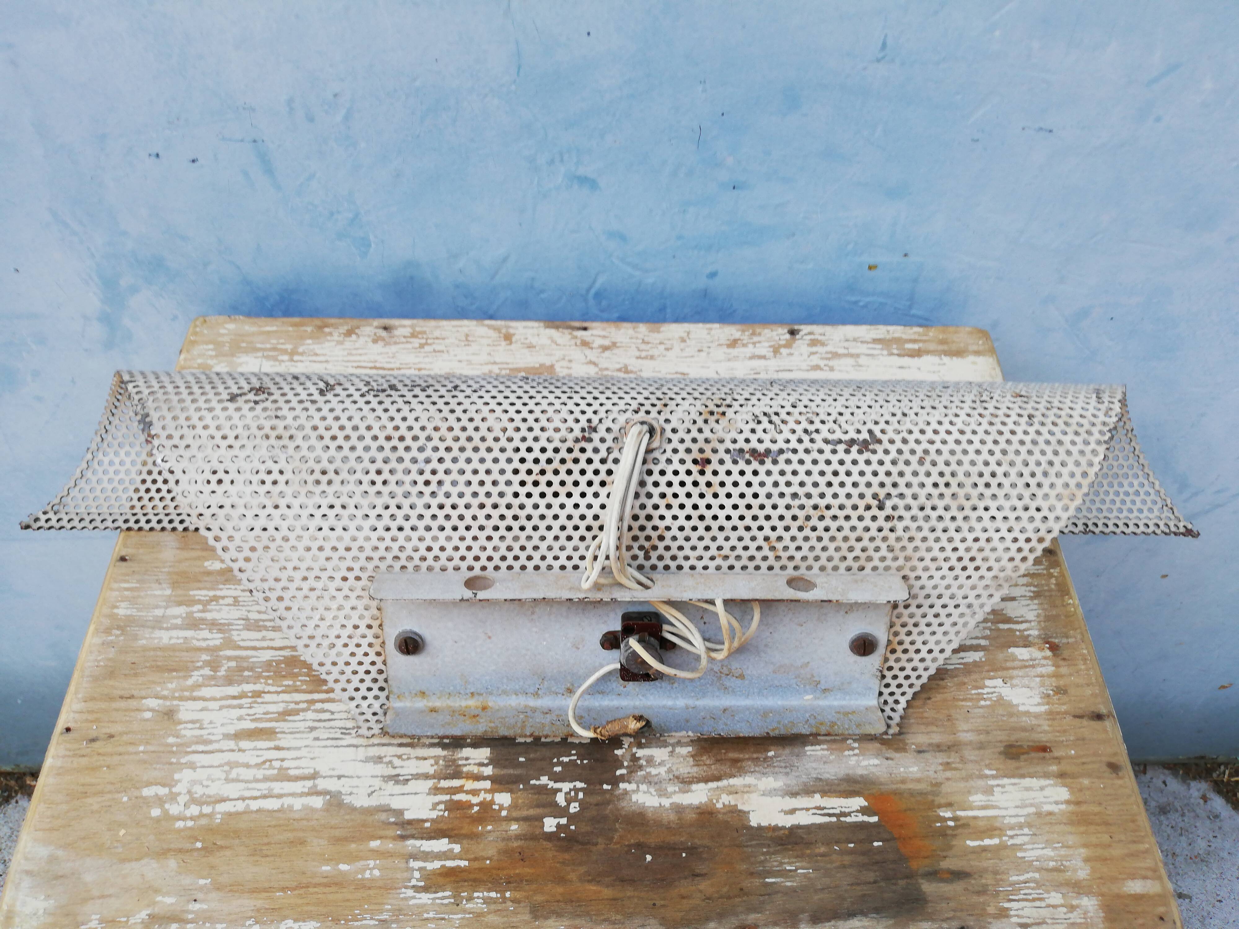 Wall lamp metal 1950