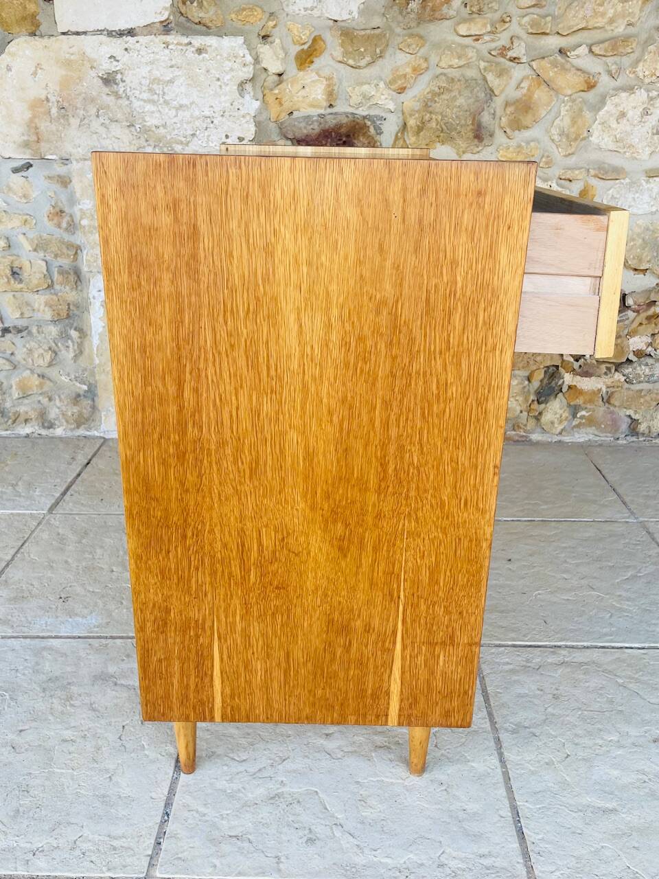 Vintage 4-drawer chest of drawers by Capelle, circa 1960s