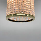 1960s brass & crytal chandelier by Preciosa Glassworks, Czechoslovakia