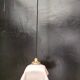 Pink opaline pendant light