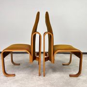 Very rare chairs by Jan Bočan designed for the Czechoslovakian embassy in Stockholm.