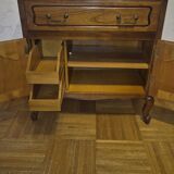 Classic style TV unit with sliding shelf