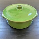 Green ceramic soup tureen