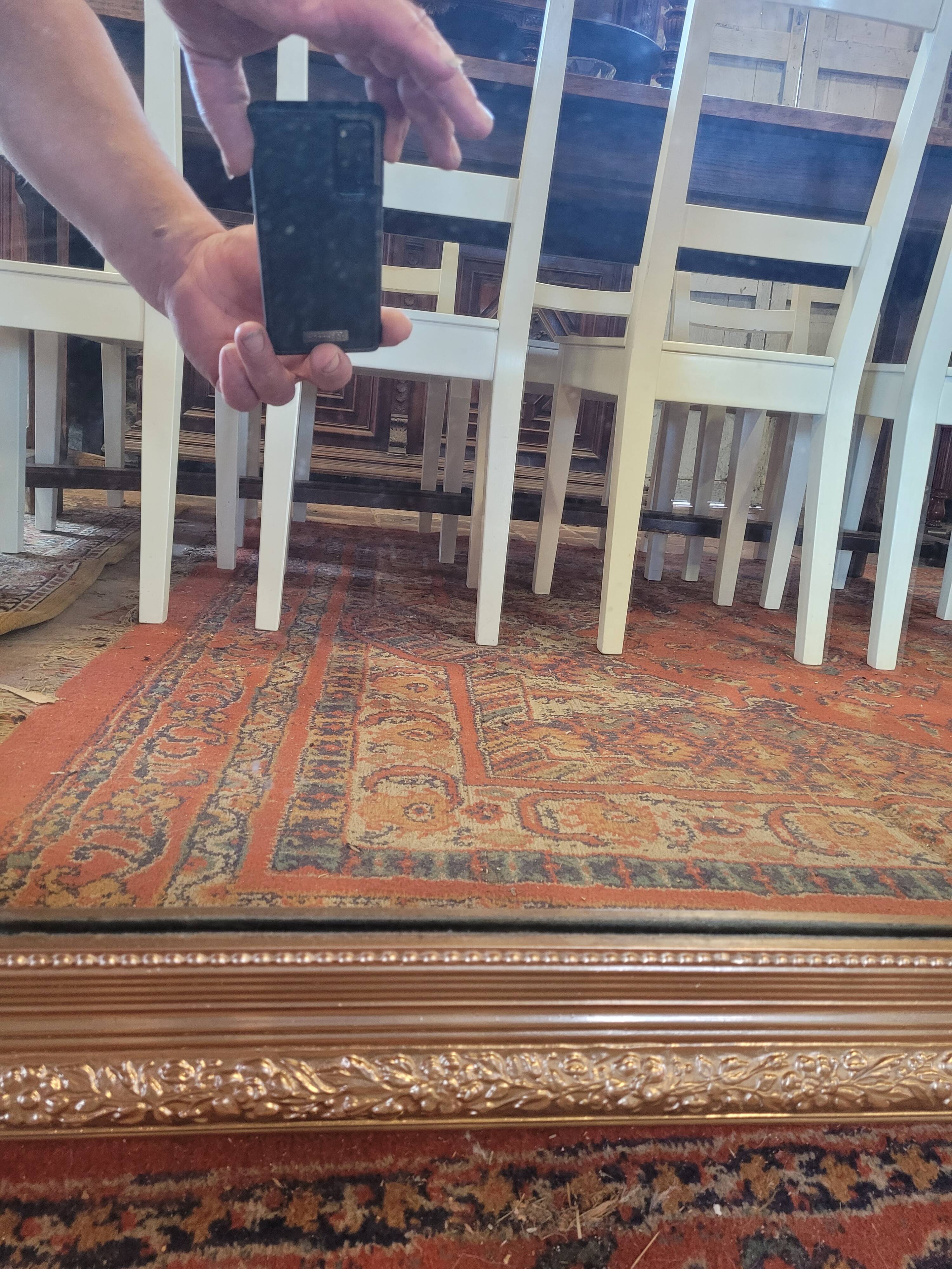 Miroir Louis Philippe doré ancien 119x81cms