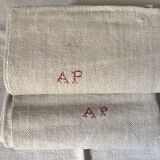 Pair of small hemp farm tablecloths