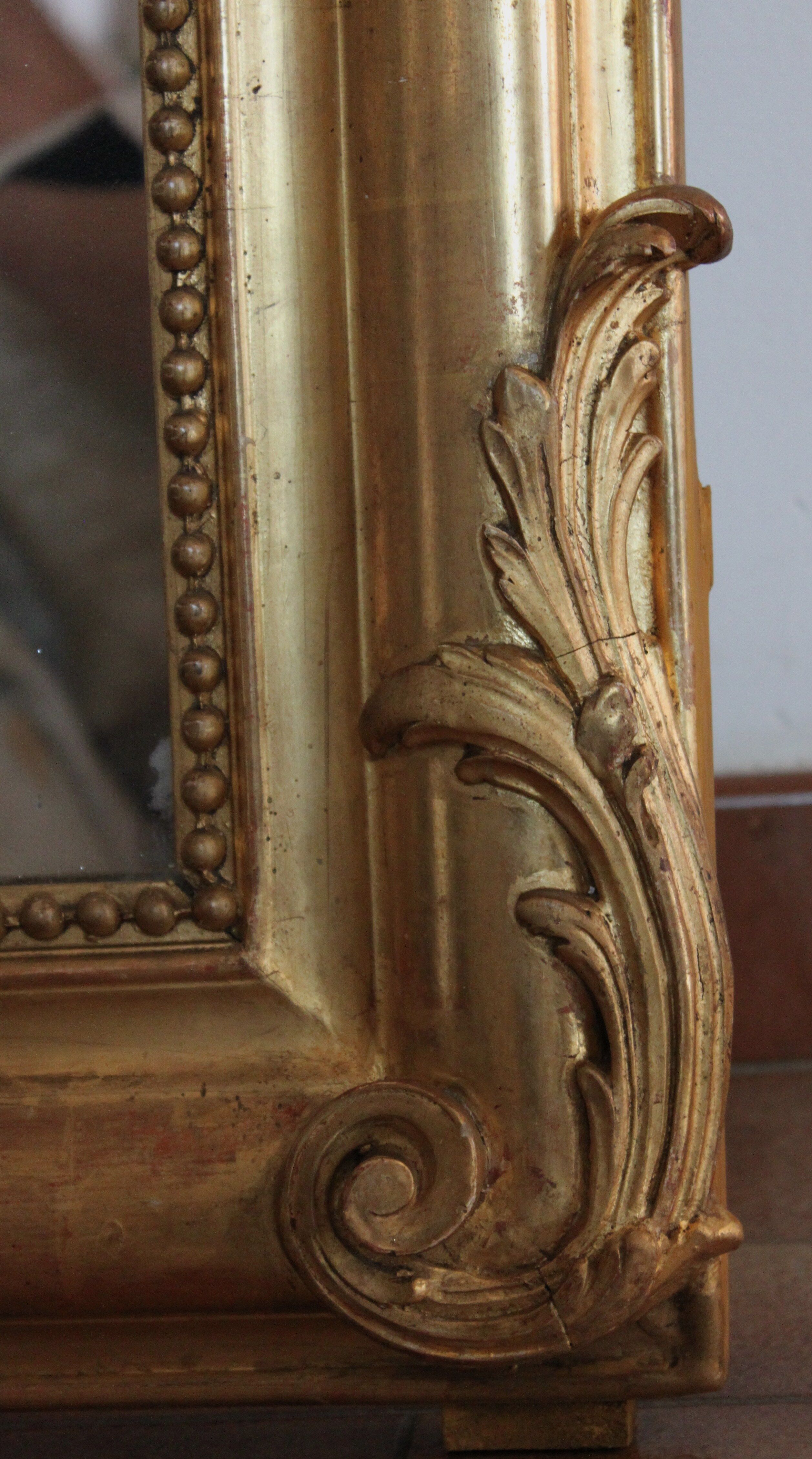 Gold Louis Philippe style mirror
