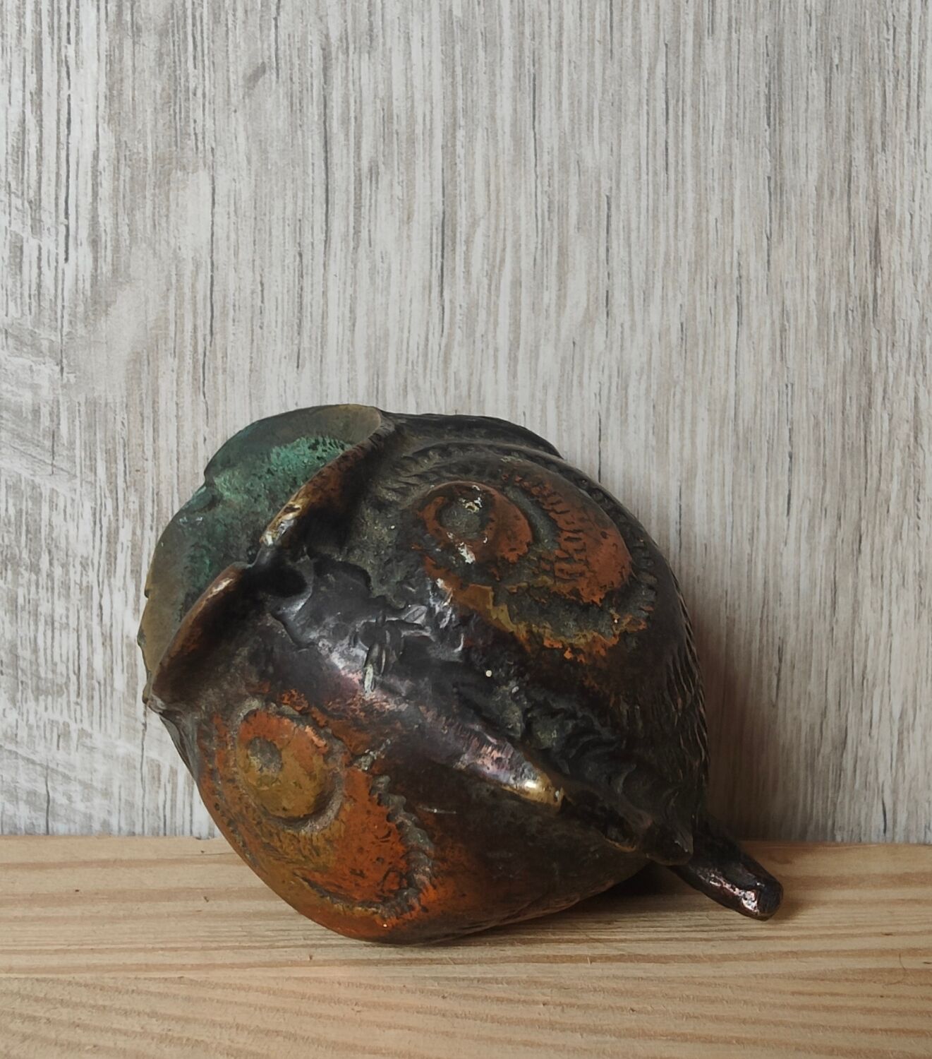 Cendrier poisson bronze