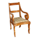 Louis-Philippe antique armchair in cherry wood, Italy, 19th century