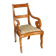 Louis-Philippe antique armchair in cherry wood, Italy, 19th century