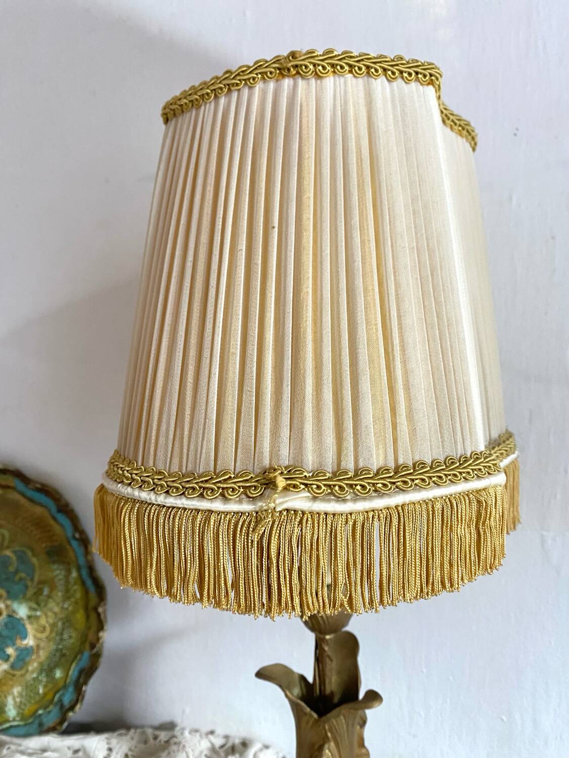 Art nouveau flower lamp 52 cm