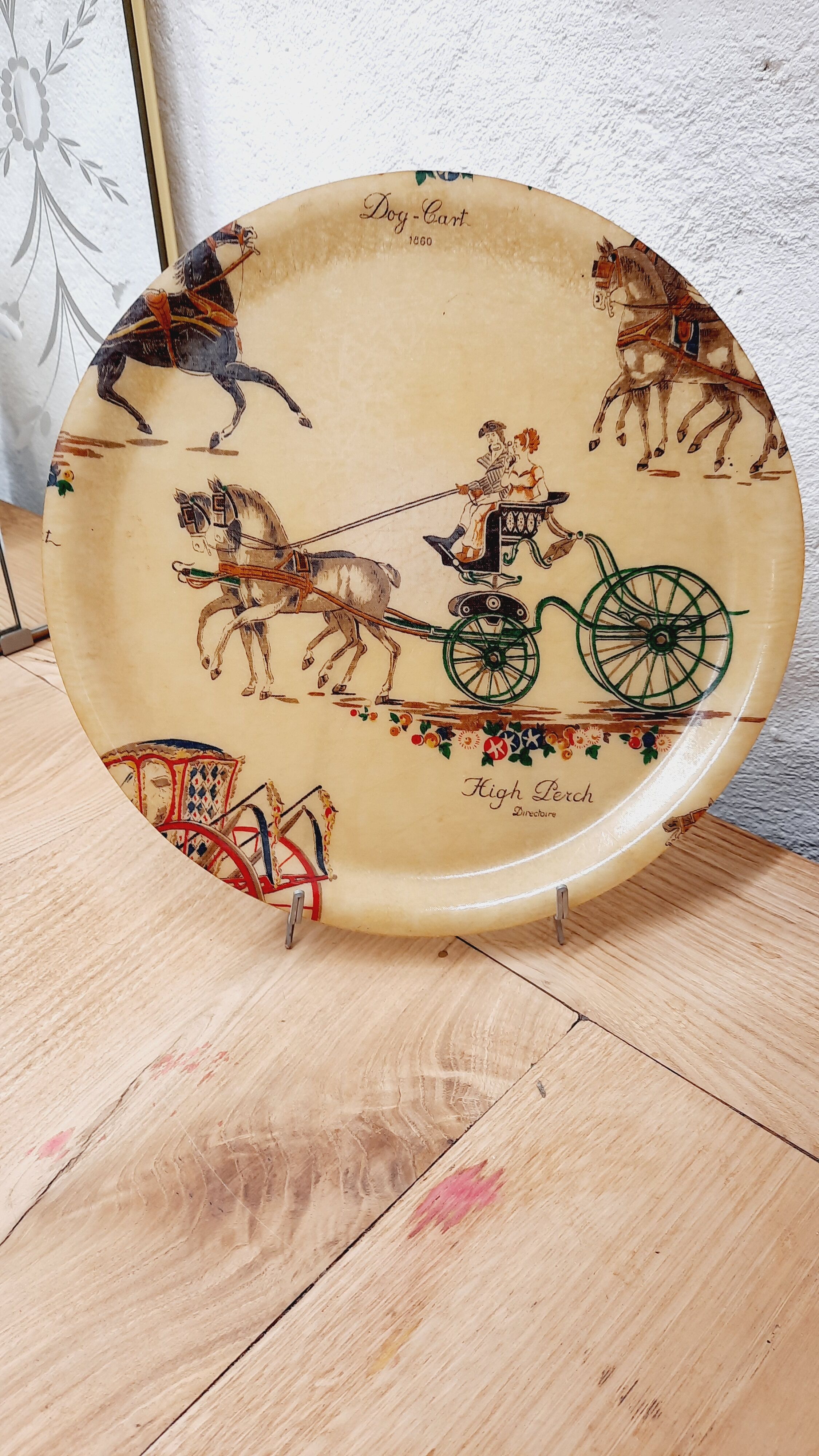 Plateau rond fibre de verre