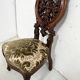 Chaise Chauffeuse d'époque Napoléon III en Acajou XIX siècle