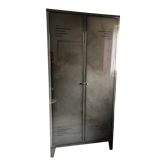 Black metal cabinet