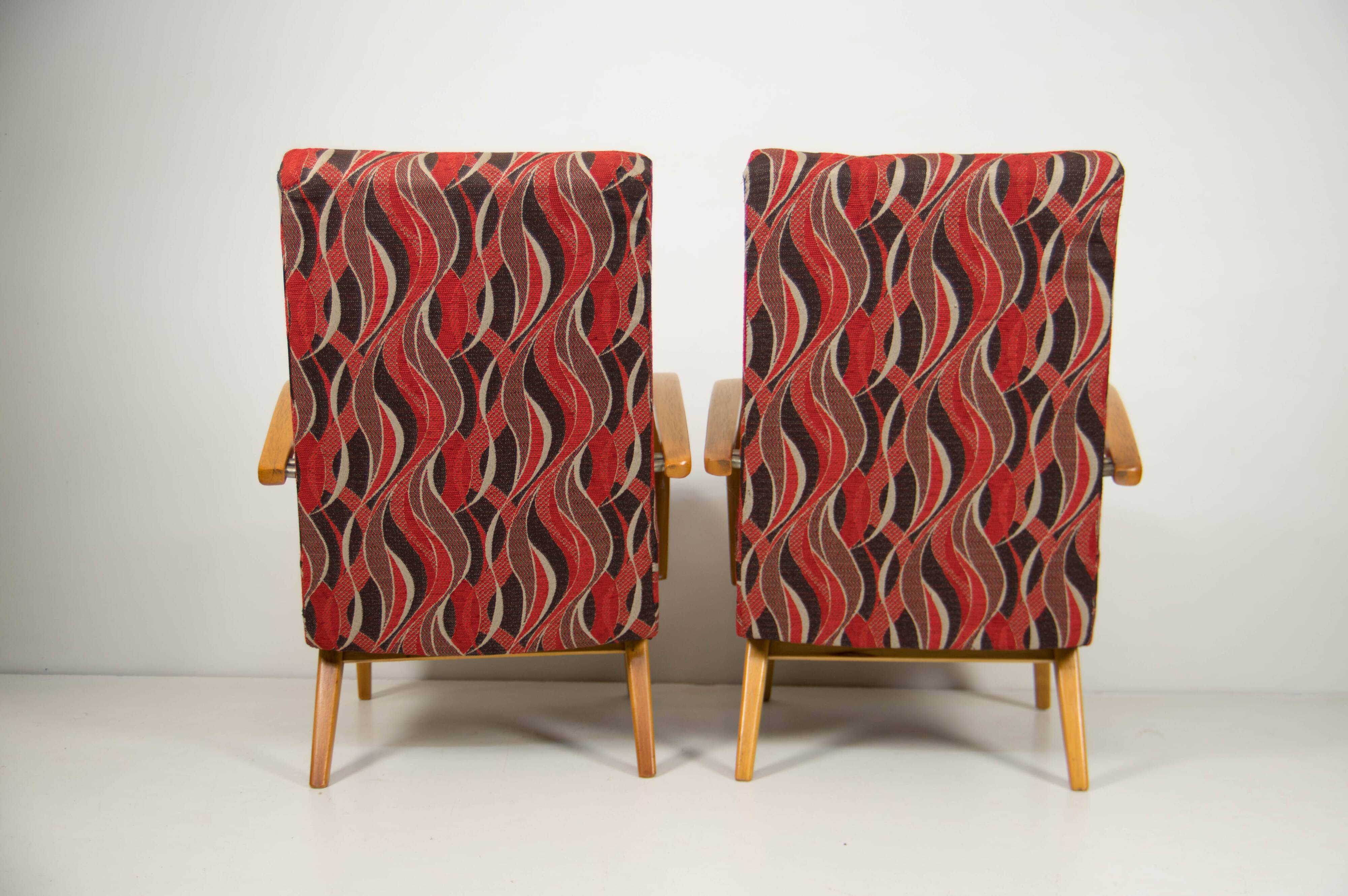 Pair of Armchairs by Jindrich Smidek, Czechoslovakia, 1960s