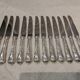 12 silver-plated metal table knives Boulenger LXV demi riche