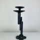 Brutalist iron candlestick, vintage