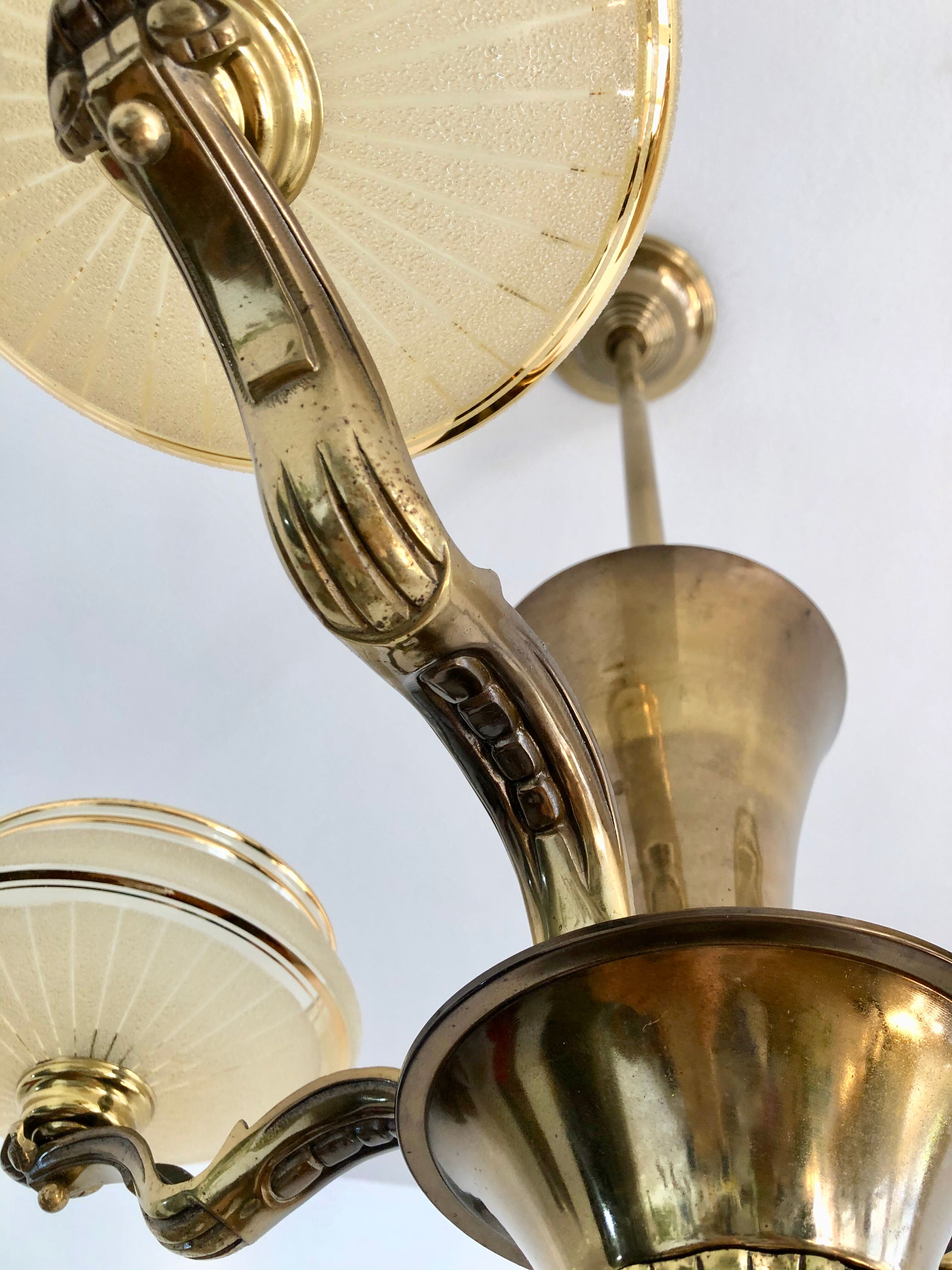Large art deco chandelier