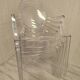 4 fauteuils Philippe Starck model Louis Ghost par Kartell