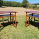 Bureau en bambou et rotin