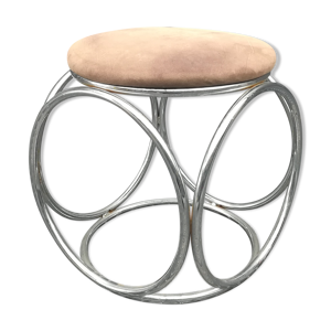 tabouret en acier chromé