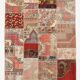 5x8 Neutral Red Beige Oushak Patchwork Rug 245x168Cm