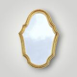 Small antique wall mirror in gilded resin – rocaille style