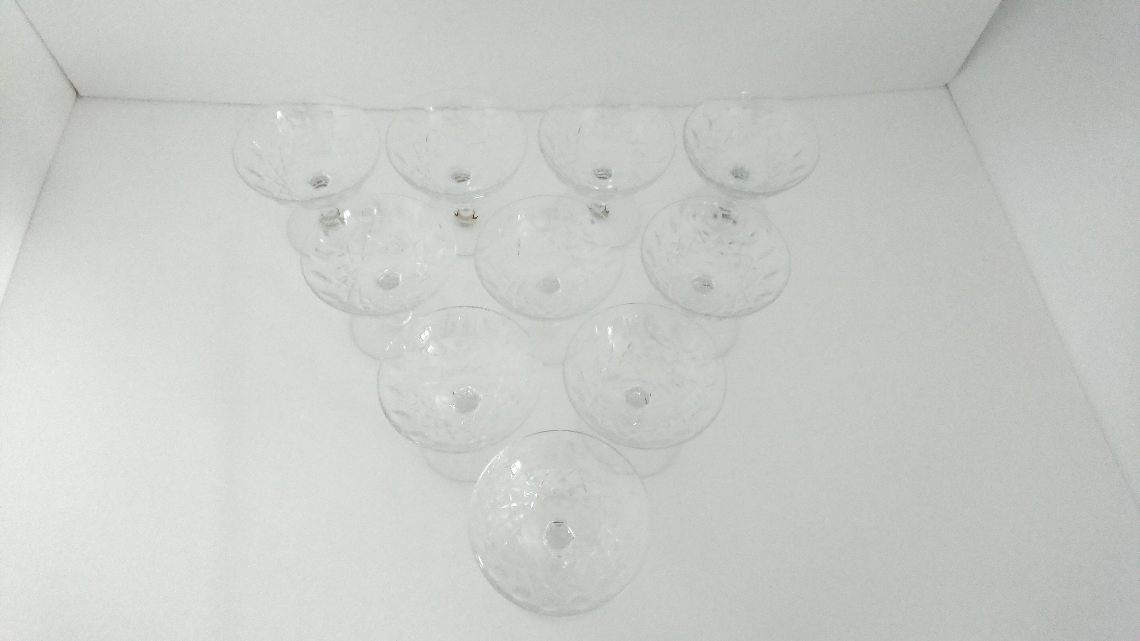 10 glasses of champagne - Lorraine crystal
