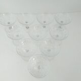 10 glasses of champagne - Lorraine crystal