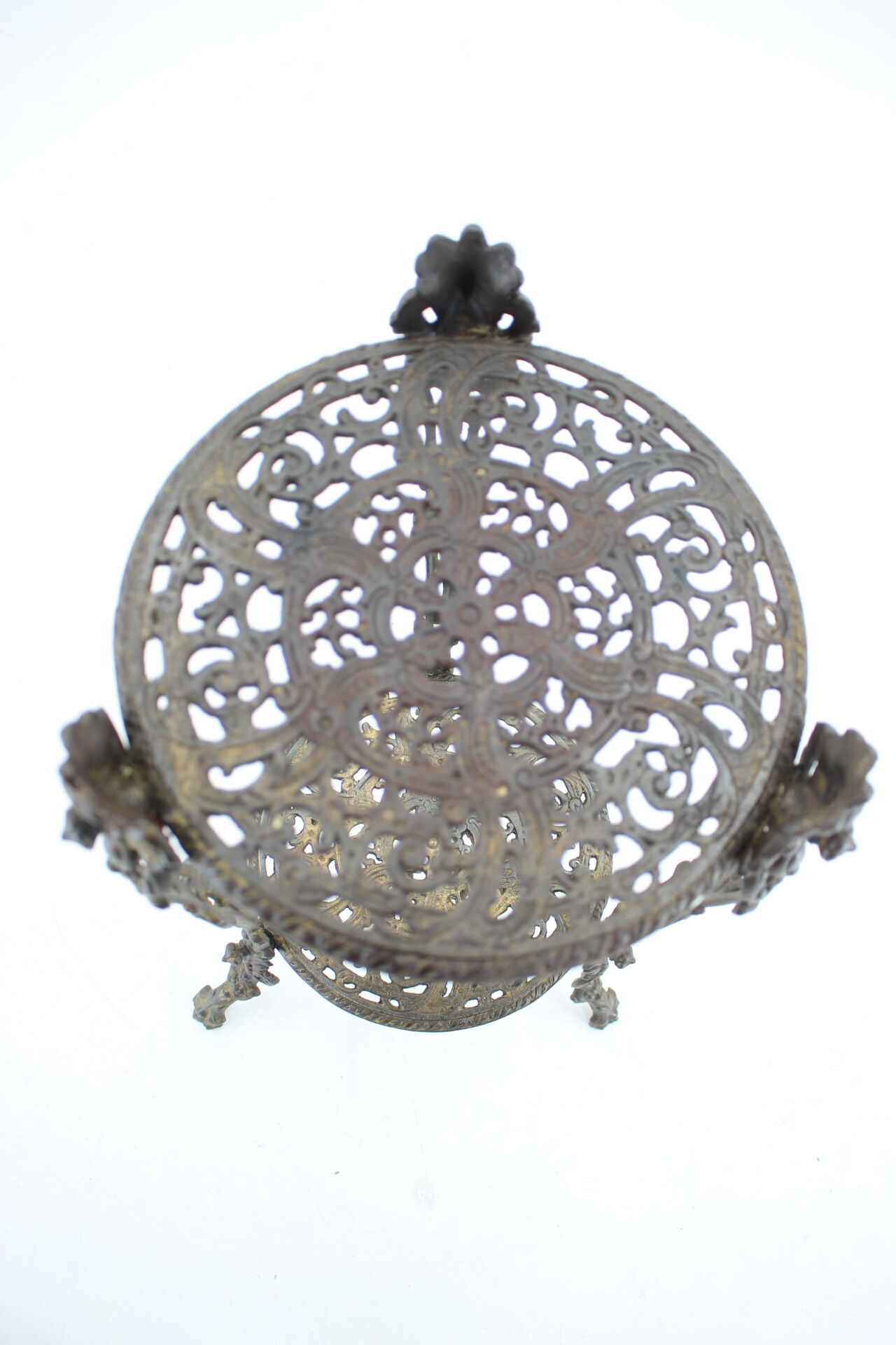 1950s Danish Iron Flower Stand or Side table