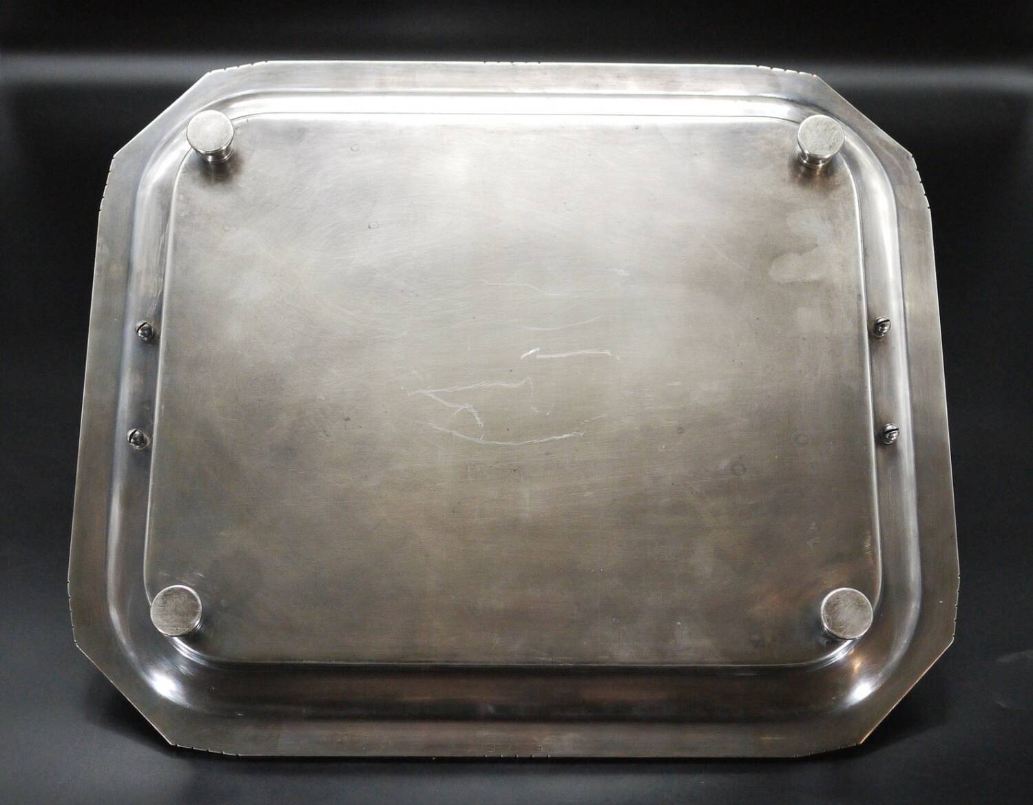 Antique French Silver Plated Tray by Durousseau & Raynaud