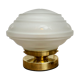 Lampe à poser globe vintage en verre dépoli
